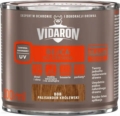 Bejca do drewna Palisander Królewski 0,2l VIDARON B08