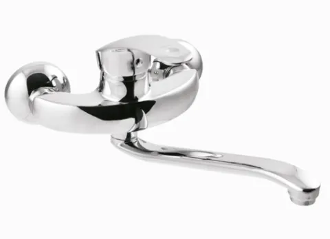Bateria zlewozmywakowa ścienna Invena Nea chrom BC-83-001-W