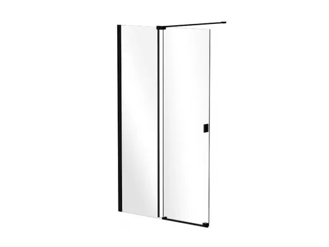 Kabina Besco Vayo Black Walk In 110 cm - dodatkowo 5% RABATU na kod BESCO5