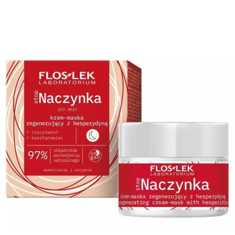 FLOSLEK Krem na noc Maska NACZYNKA, 50 ml