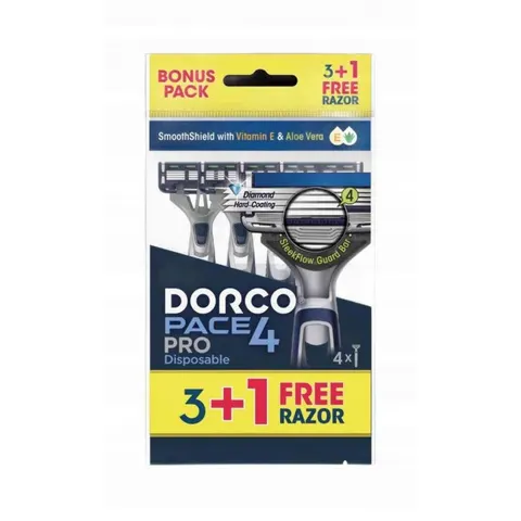 DORCO MEN Maszynka do golenia 4 ostrzy 3+1 szt. 1 op