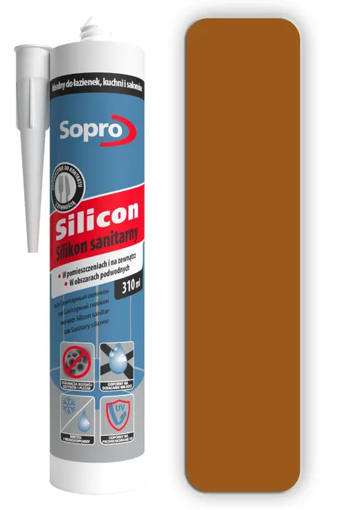 SOPRO Silikon sanitarny 310ml Umbra 58