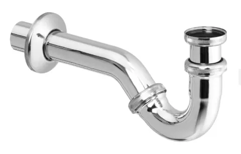 Syfon rurowy bidetowy chrom Viega 103781