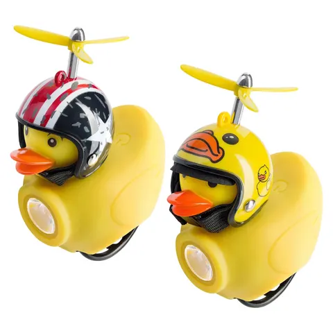 Światło rowerowe + dzwonek, kaczka w kasku, 130lm, 800mAh, 6000K ORNO