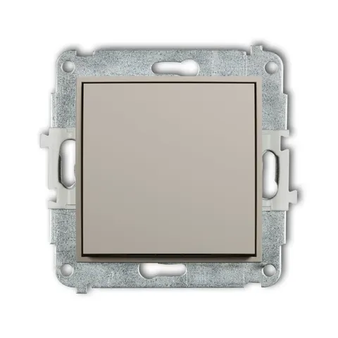 MINI Łącznik schodowy 10A 250V bez piktogramu moduł, taupe; 60MWP-3.1 KARLIK