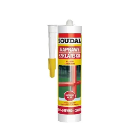 Soudal Silikon Szklarski Bialy 280ml