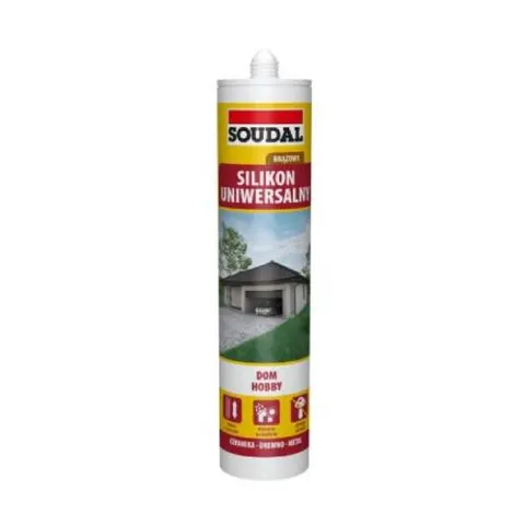 Silikon uniwersalny Soudal brązowy 280ml