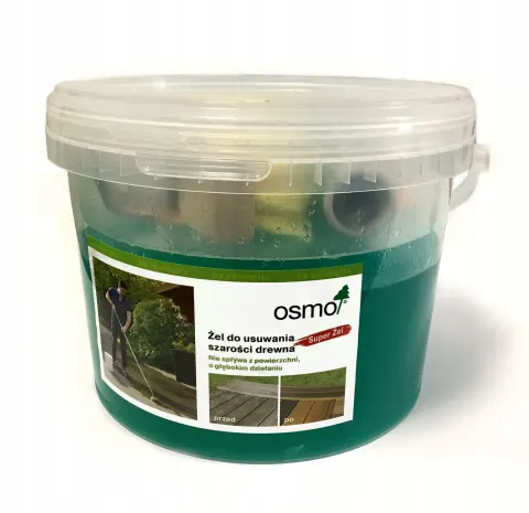 Żel do usuwania szarości drewna Osmo 6609 2.5l + szczotka