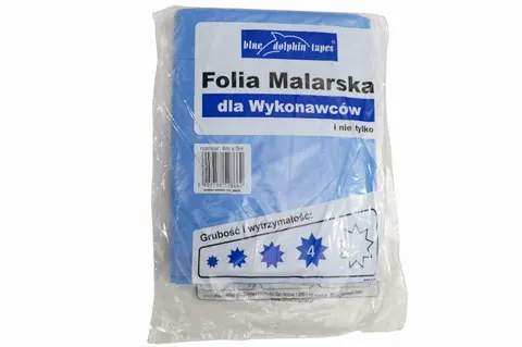 Folia malarska dla wykonawców Blue Dolphin 4* 4x5m
