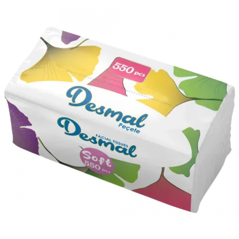 DESMAL SOFT Chusteczki higieniczne wyciągane MEGA PACK 550 szt, 1 op