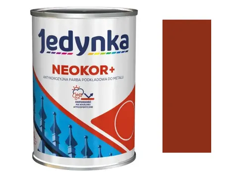 Farba podkładowa antykorozyjna Jedynka Neokor czerwony tlenkowy 0,5l