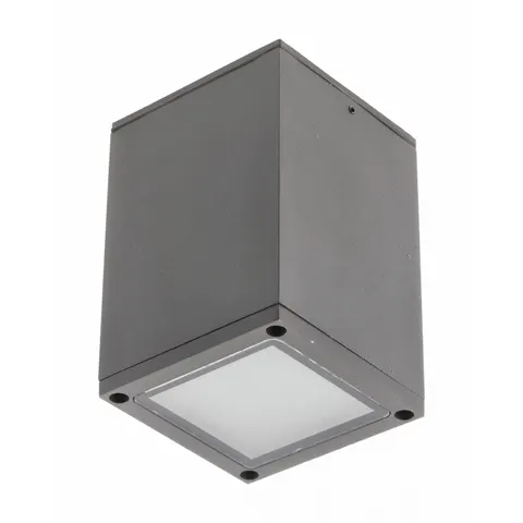 Oprawa sufitowa LENTO, alum, 100x130, IP54, max 35W, kwadratowa, grafit