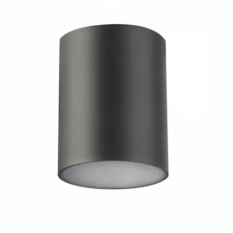 Oprawa sufitowa LENTO, alum, 100x130, IP54, MAX.35W, okrągła, grafit