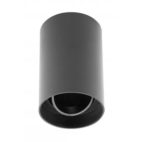 Oprawa sufitowa RESTO, PC, 80x125mm, IP20, max 20W, okrągła, czarna
