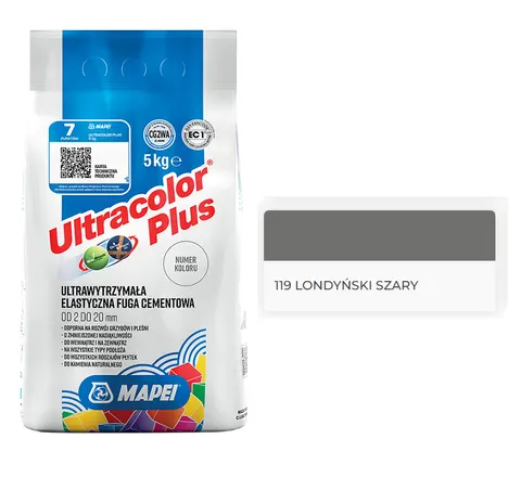 MAPEI Ultracolor FUGA 5 kg -119 LONDYŃSKI SZARY