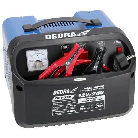 Prostownik z rozruchem Dedra 12/24V 20-350Ah
