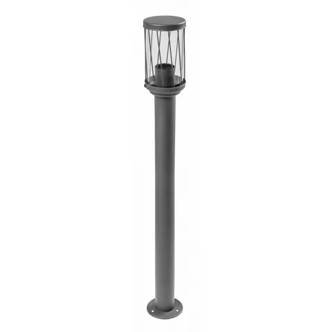 Oprawa ogrodowa KERTA-P 80,E27, MAX.12W,IP44,AC220-240V,50-60Hz,słupek,grafit