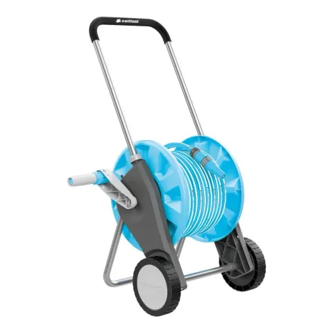 Zestaw COMPACT Cellfast 55-310 wózek, wąż ogrodowy 1/2" 20m, zraszacz prosty IDEAL, szybkozłącze STOP 1/2", szybkozłącze przelot 1/2"