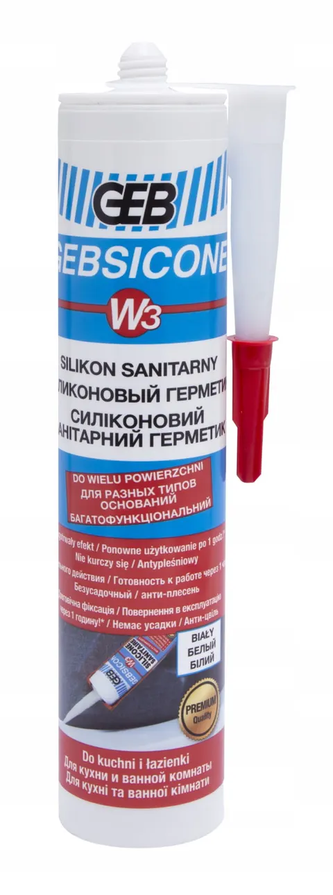 Silikon GEB GEBISCONE W3 biały 280 ml