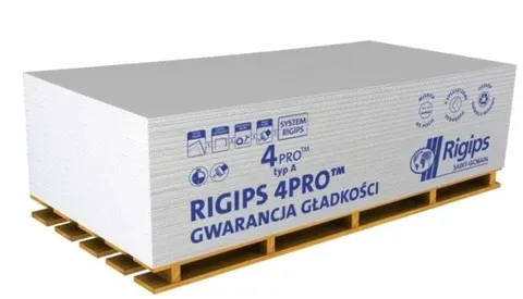 Płyta gipsowo-kartonowa Rigips 4PRO 200x120cm gr.12,5mm typ A