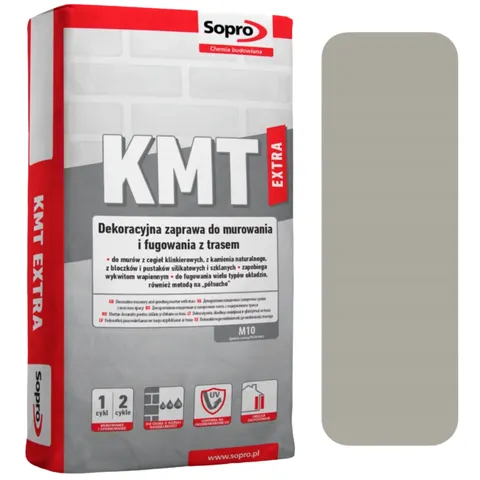 Zaprawa do klinkieru Sopro KMT Extra 15 szary 25kg