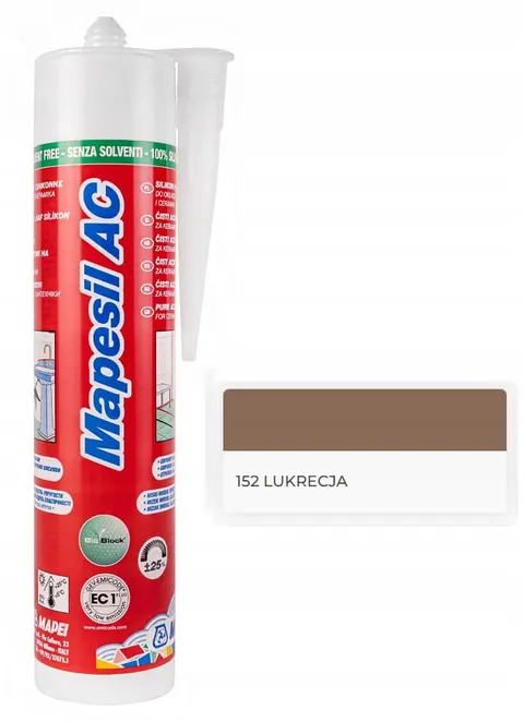 Silikon Mapei Mapesil AC 152 lukrecja 310ml
