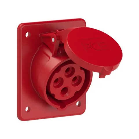 GT164 gniazdo tablicowe 16A 4P skośne IP44