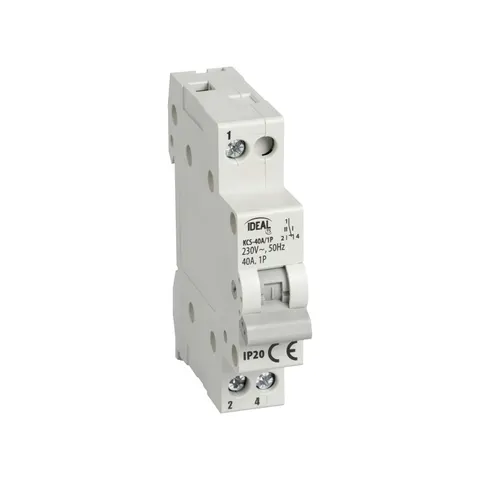 KCS-40A/1P Przełącznik instalacyjny modułowy I-0-II (sieć-agregat) 40A 1P 23255 IDEAL