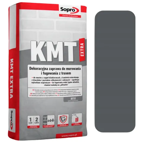 Zaprawa do klinkieru Sopro KMT extra 70 ciemny szary 25 kg