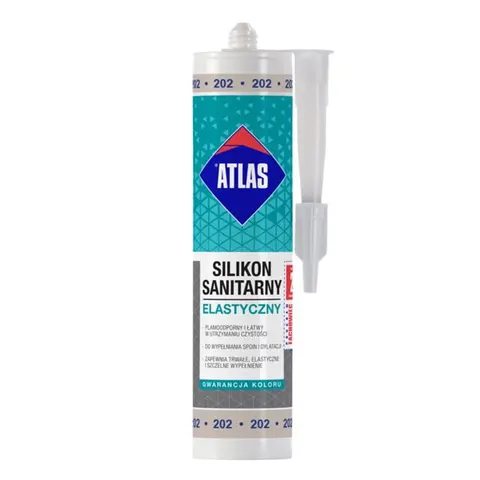 Silikon sanitarny Atlas popielaty 202 280ml