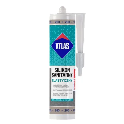 Silikon sanitarny Atlas stalowy 203 280ml