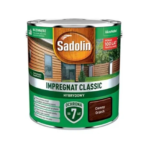 Impregnat do drewna Sadolin Classic ciemny orzech 0,75L