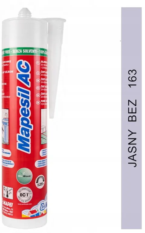 Silikon Mapei Mapesil AC 163 jasny beż 310ml