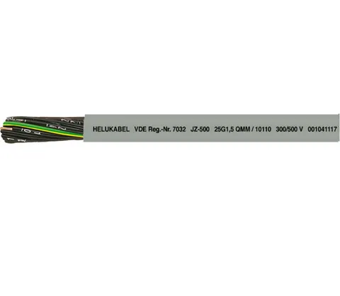 JZ-500 3G1 QMM Kabel elastyczny 300/500V żyły czarne numerowane; HELUKABEL