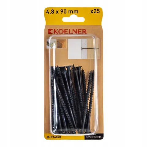 Wkręt do płyt G-K 4.8x90mm DREWNO 25szt KOELNER