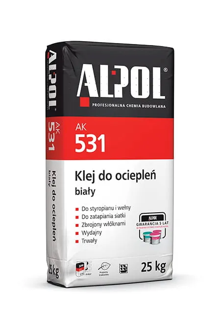 Klej do ociepleń Alpol AK 531 biały 25kg