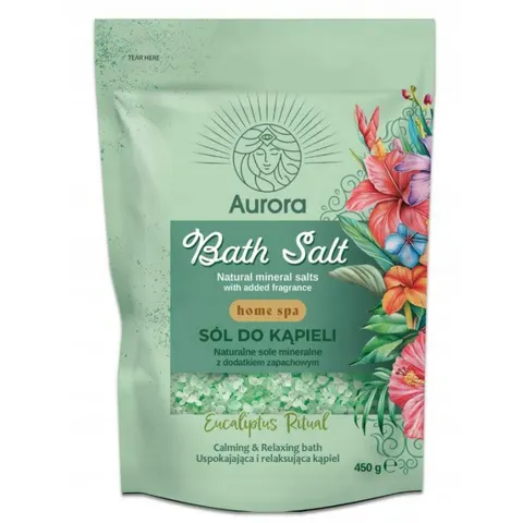 AURORA SPA Sól do kąpieli EUCALIPTUS, 450 g