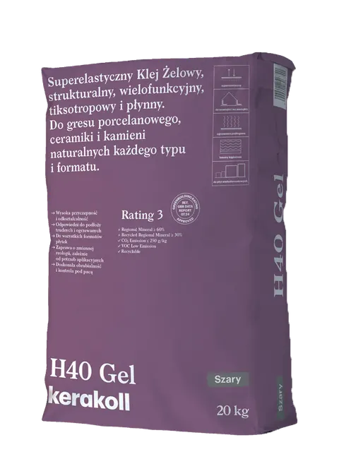 Klej żelowy H40 Gel Kerakoll 20 kg szary