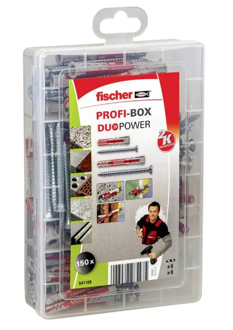 Zestaw kołków Profi-Box Duopower Fischer 541109 150 elementów