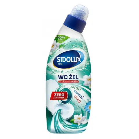 SIDOLUX Żel do WC KWIAT LOTOSU & MIĘTA, 700 ml