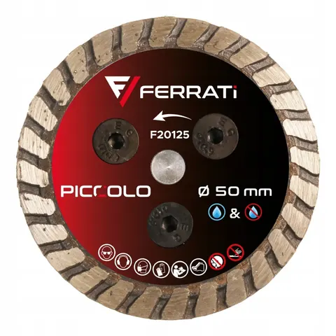 Tarcza diamentowa podcinająca 50mm PICCOLO Ferrati F20125