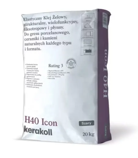 Klej żelowy Kerakoll H40 ICON NEW 20 kg szary
