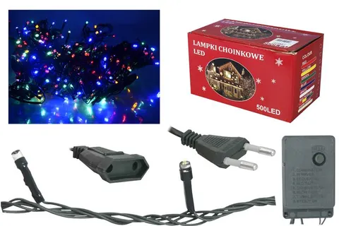 Lampki choinkowe 500 LED multicolor Lamex LXAS137