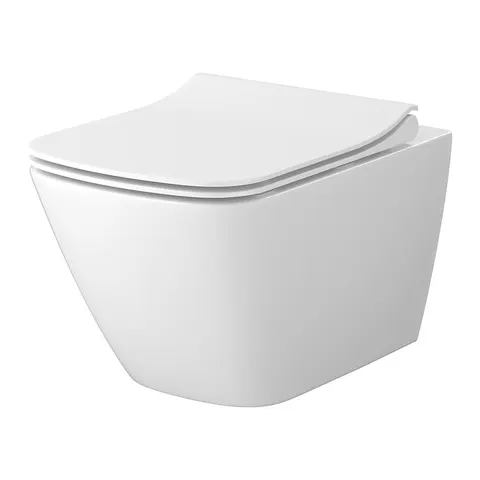 Miska wisząca Cersanit City Pro SQUARE Vortex z deską wolnoopadającą S701-884
