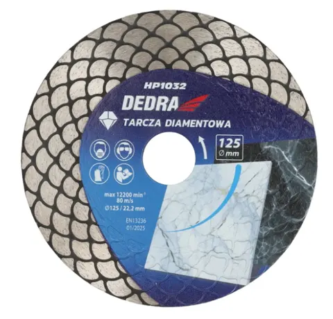 Tarcza diamentowa 125mm z segmentem typu łuska DEDRA H1032