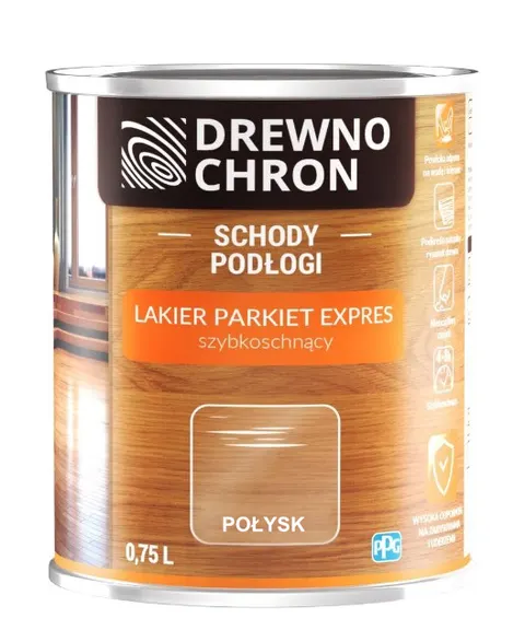 Lakier Parkiet Expres połysk Drewnochron 0,75l