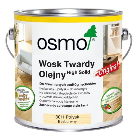 Wosk Twardy Olejny Osmo 3011 bezbarwny połysk 0,005L