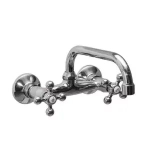 Bateria umywalkowa ścienna Sea Horse Retro - BJA902- wylewka C