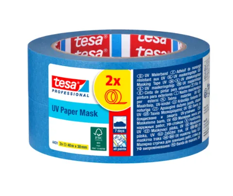 Taśma malarska zewnętrzna UV Tesa 40m x 30mm 2 sztuki