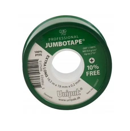 Taśma teflonowa JUMBOTAPE Unipak 19x0.2mm rolka 16,5m
